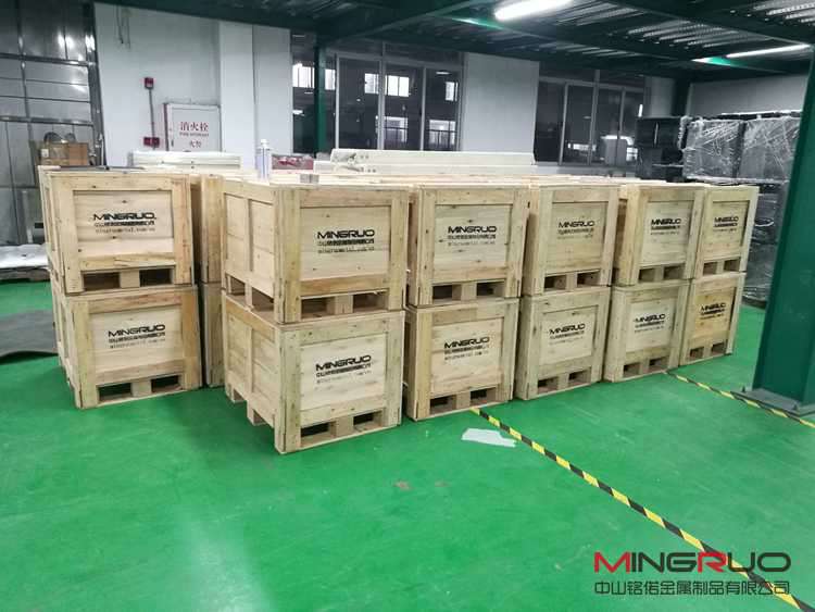 Sheet metal cabinet export wooden box packaging